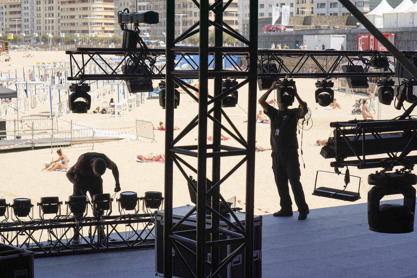 Fotos: Todo listo para la 57 edición del Jazzaldia