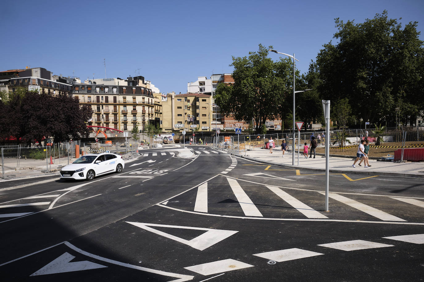 Fotos: Las obras de Iztueta entran en su última fase para terminar la primera quincena de agosto