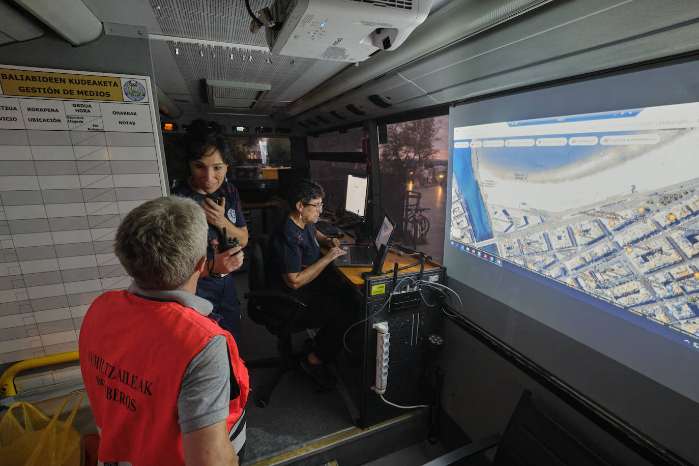 Fotos: Las imágenes del Puesto de Mando Avanzado