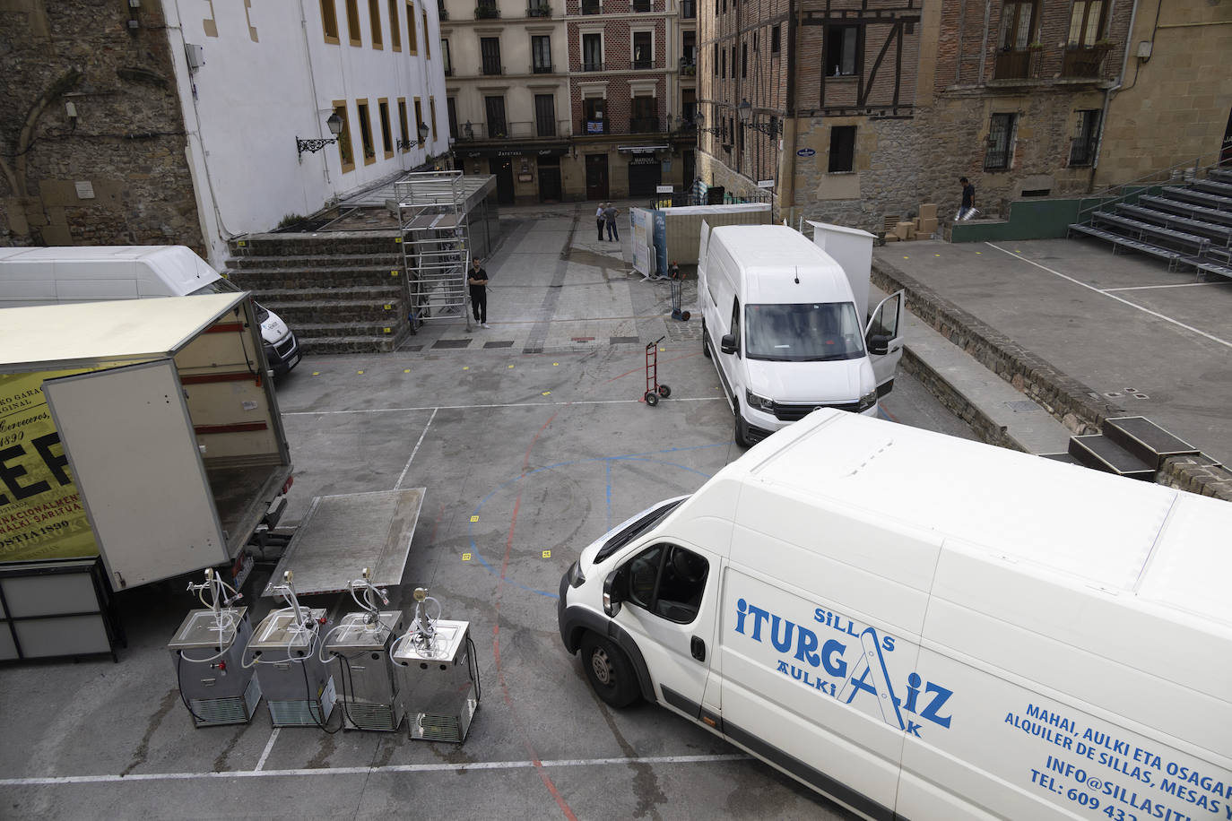 Fotos: Desmontaje de los escenarios del Jazzaldia