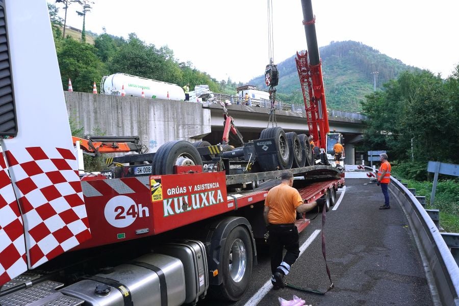 Fotos: Accidente mortal en Elgoibar