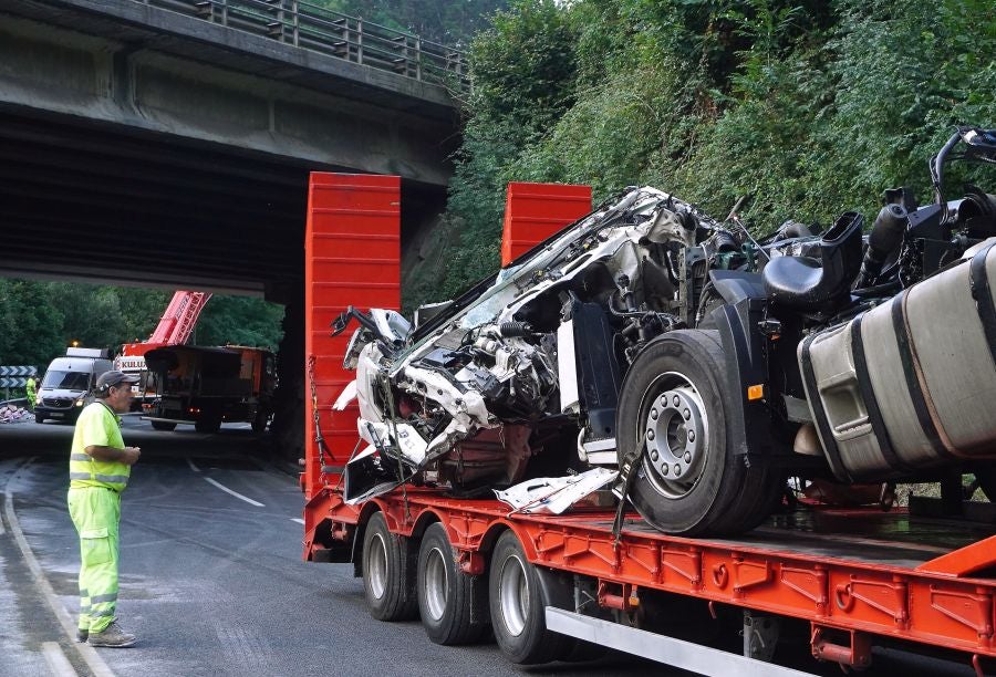 Fotos: Accidente mortal en Elgoibar