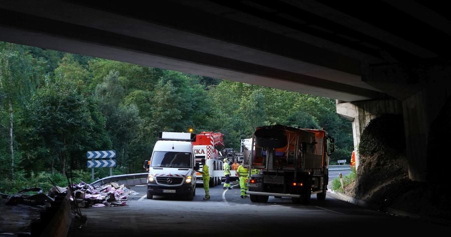 Fotos: Accidente mortal en Elgoibar