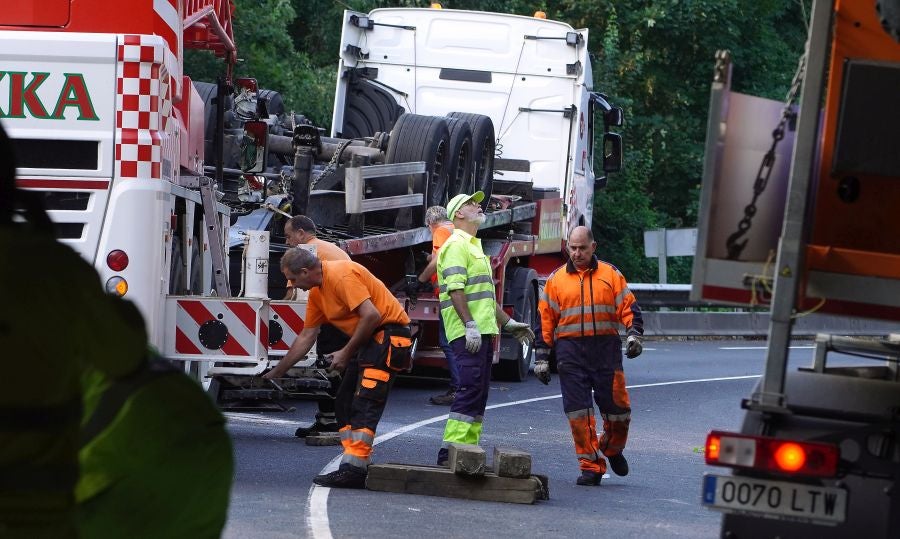 Fotos: Accidente mortal en Elgoibar