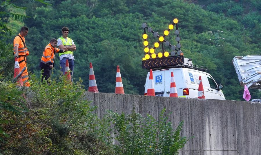 Fotos: Accidente mortal en Elgoibar