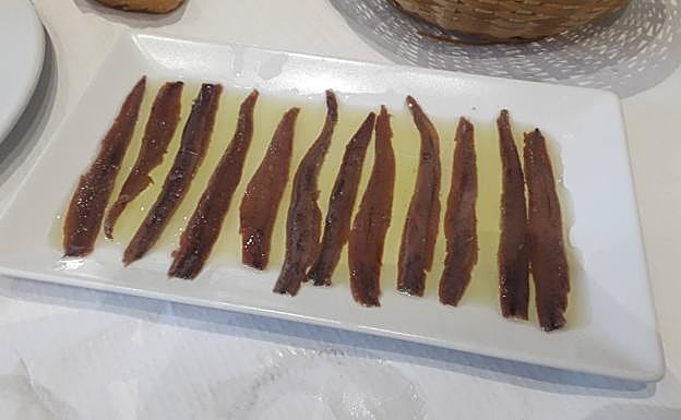 Anchoas del Cantábrico.