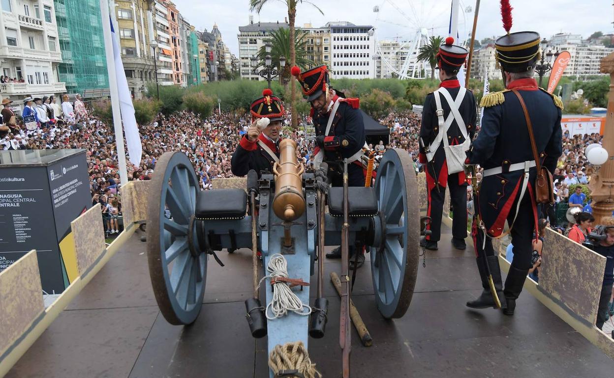 El cañonazo dará comienzo a la Semana Grande de San Sebastián 2022. 