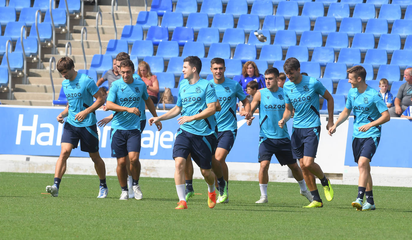 Fotos: Las mejores imágenes del entrenamiento de la Real Sociedad