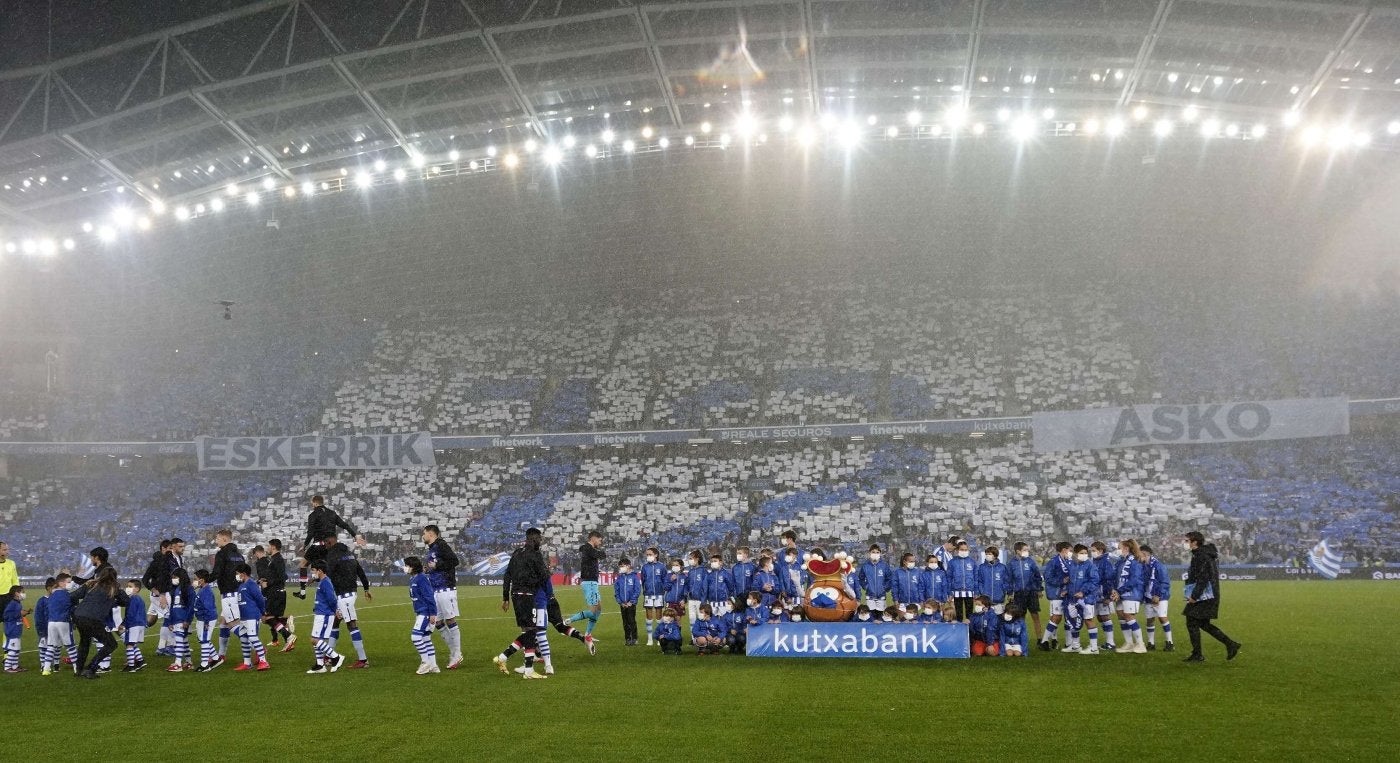 El Reale Arena estrenará ante el Barça su juego de luces