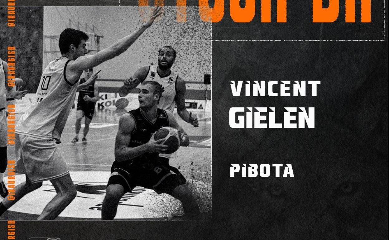 Baloncesto: Juaristi Iraurgi ficha a Vincent Gielen, pívot belga de 22 años y 2,08 de altura