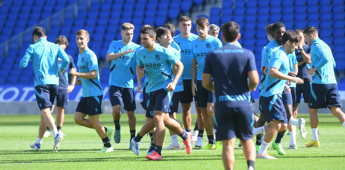 Fotos: Las mejores imágenes del entrenamiento de la Real Sociedad