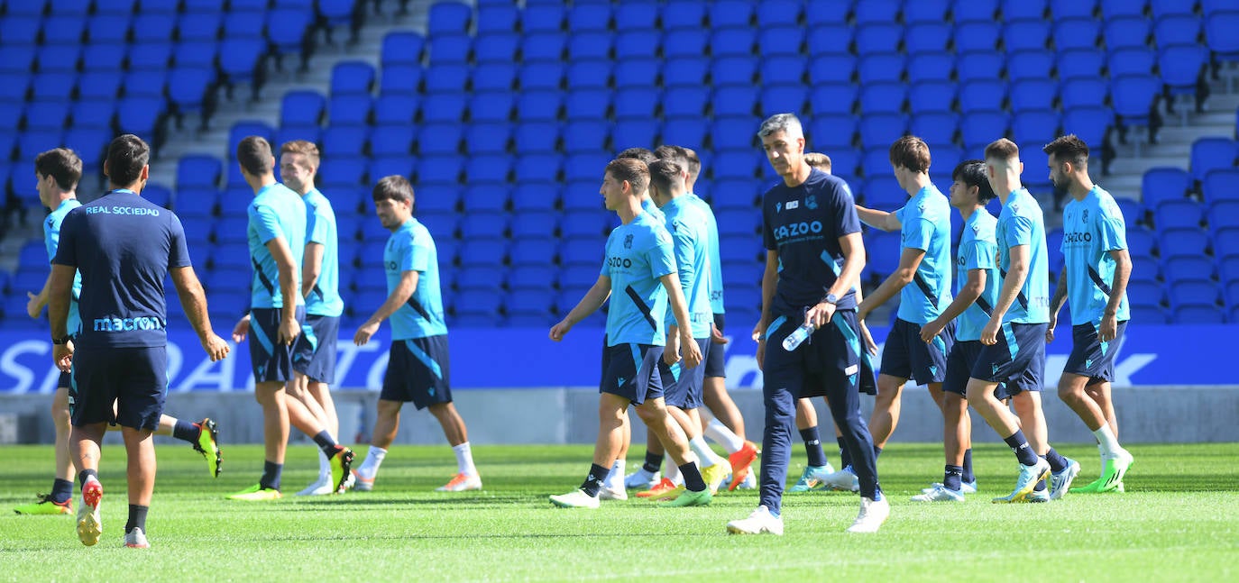 Fotos: Las mejores imágenes del entrenamiento de la Real Sociedad