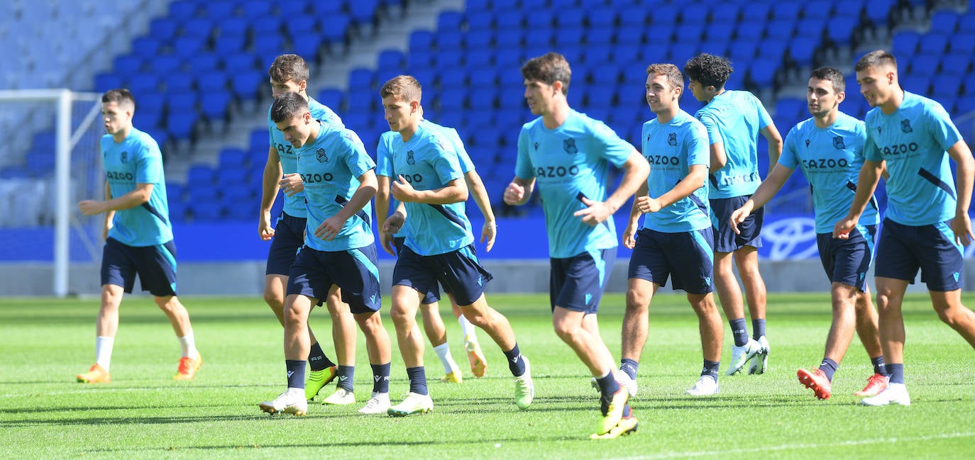Fotos: Las mejores imágenes del entrenamiento de la Real Sociedad
