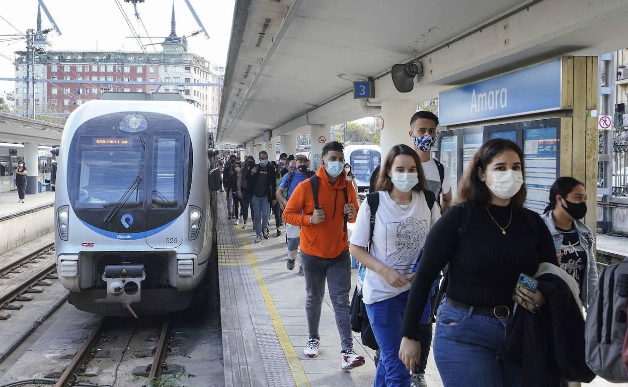Estación de Euskotren de Amara en San Sebastián