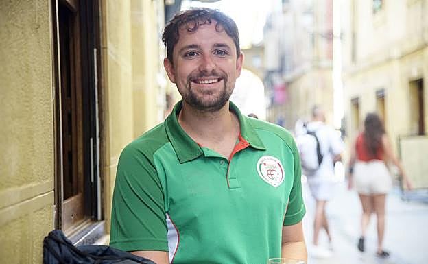 Álvaro, tras su paseo mañanero.