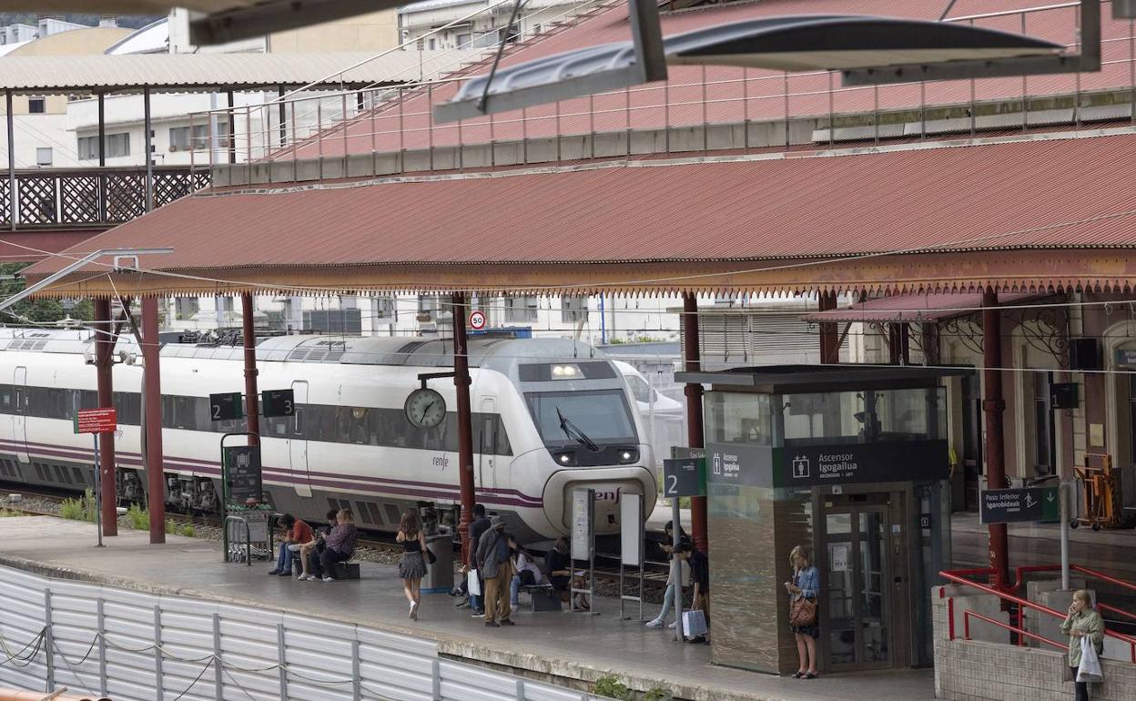 Estación del Norte, en Donostia.