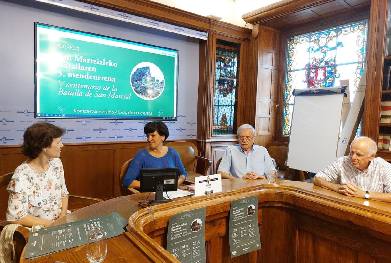 Ana Cristina Vega, Eunate Encinas, Fernando Tejero y Pedro Ballaz. 