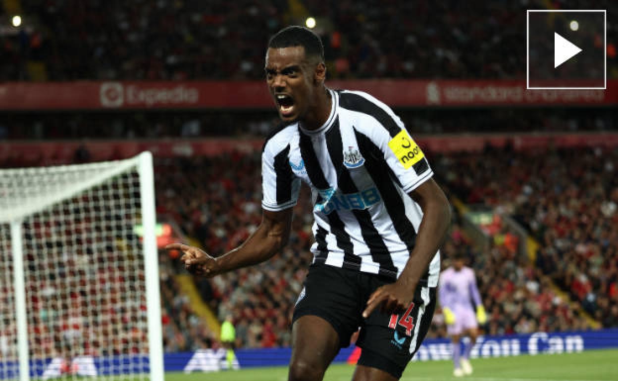 Exrealista: Alexander Isak se estrena como goleador en el Newcastle