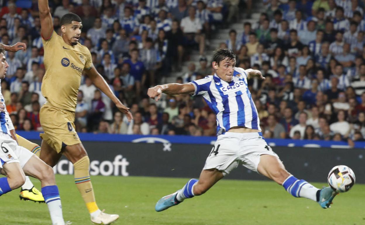 Robin Le Normand, en el partido de Liga ante el FC Barcelona.