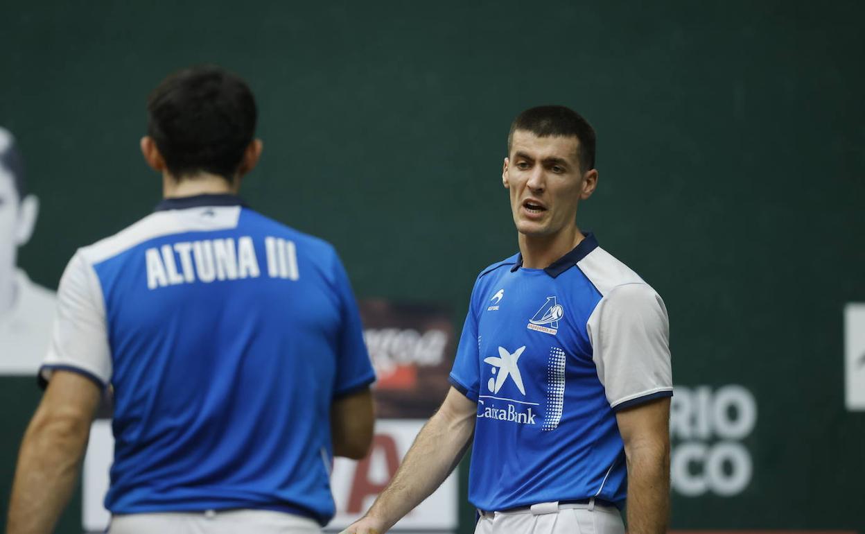 Altuna III en el campeonato a parejas.