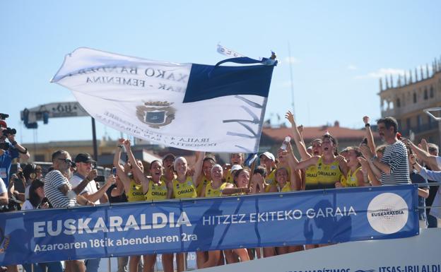 Orio destrona a una combativa Arraun Lagunak