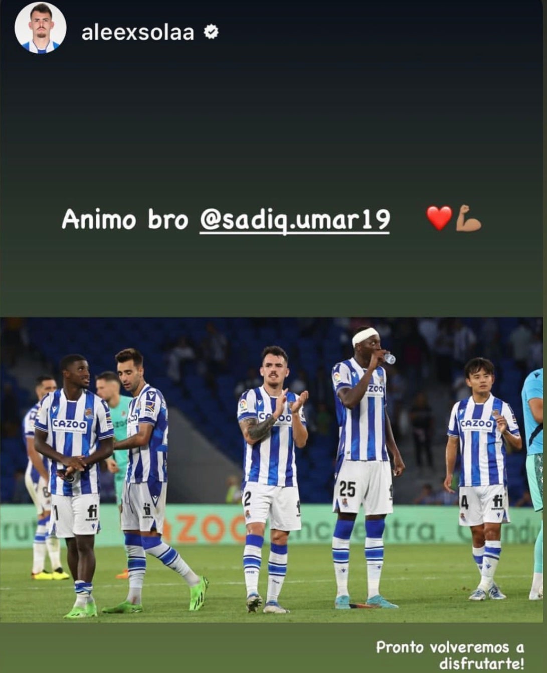 Fotos: La plantilla de la Real Sociedad se vuelca con Sadiq