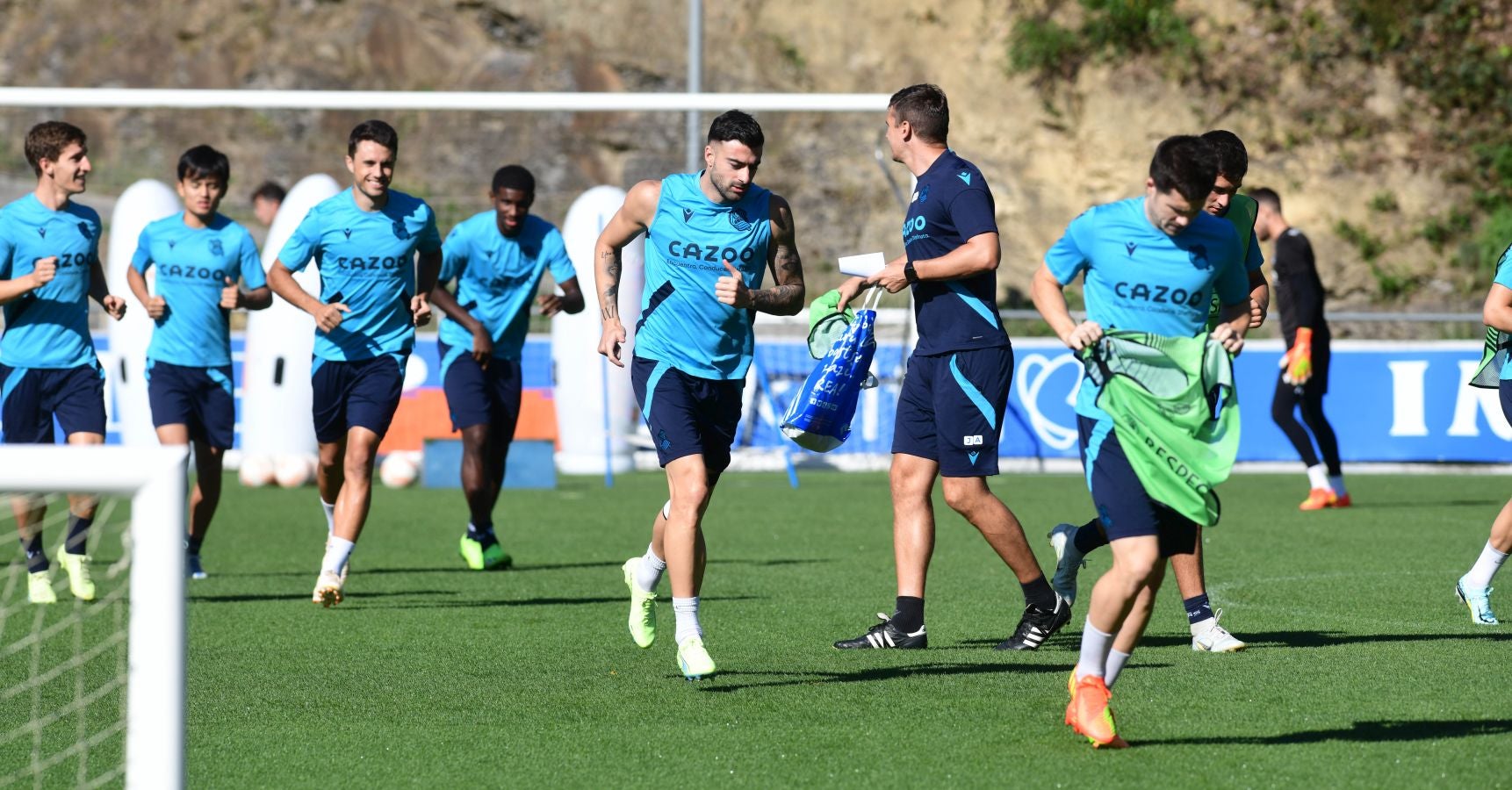Fotos: La Real Sociedad, preparada para dedicarle la victoria a Sadiq