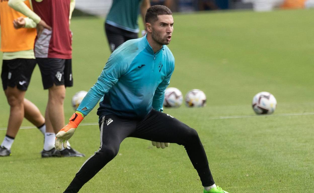 Luca Zidane, en un entrenamiento