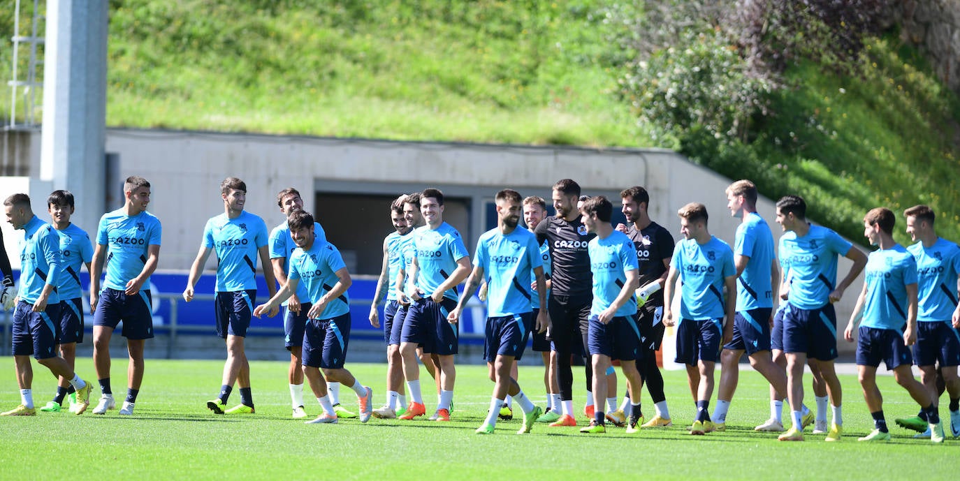 Fotos: Entrenamiento de la Real Sociedad en Zubieta