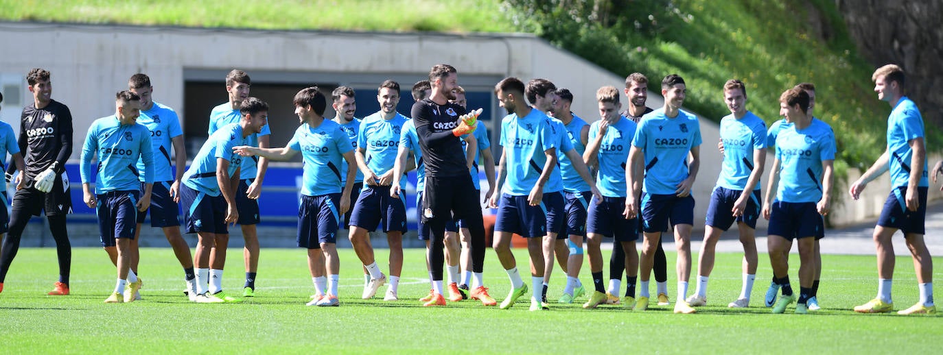 Fotos: Entrenamiento de la Real Sociedad en Zubieta