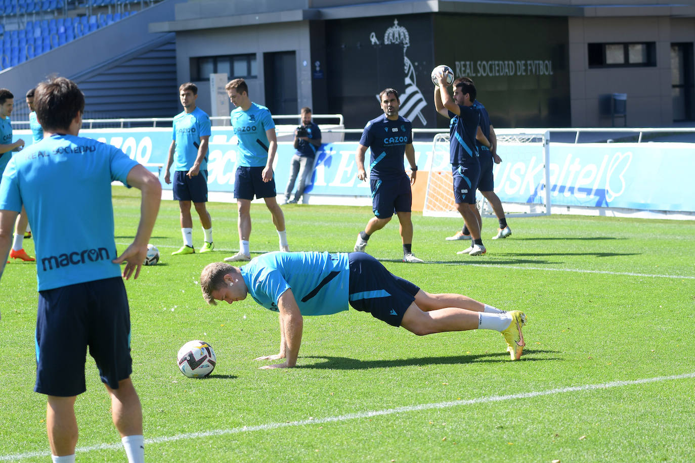 Fotos: Entrenamiento de la Real Sociedad en Zubieta