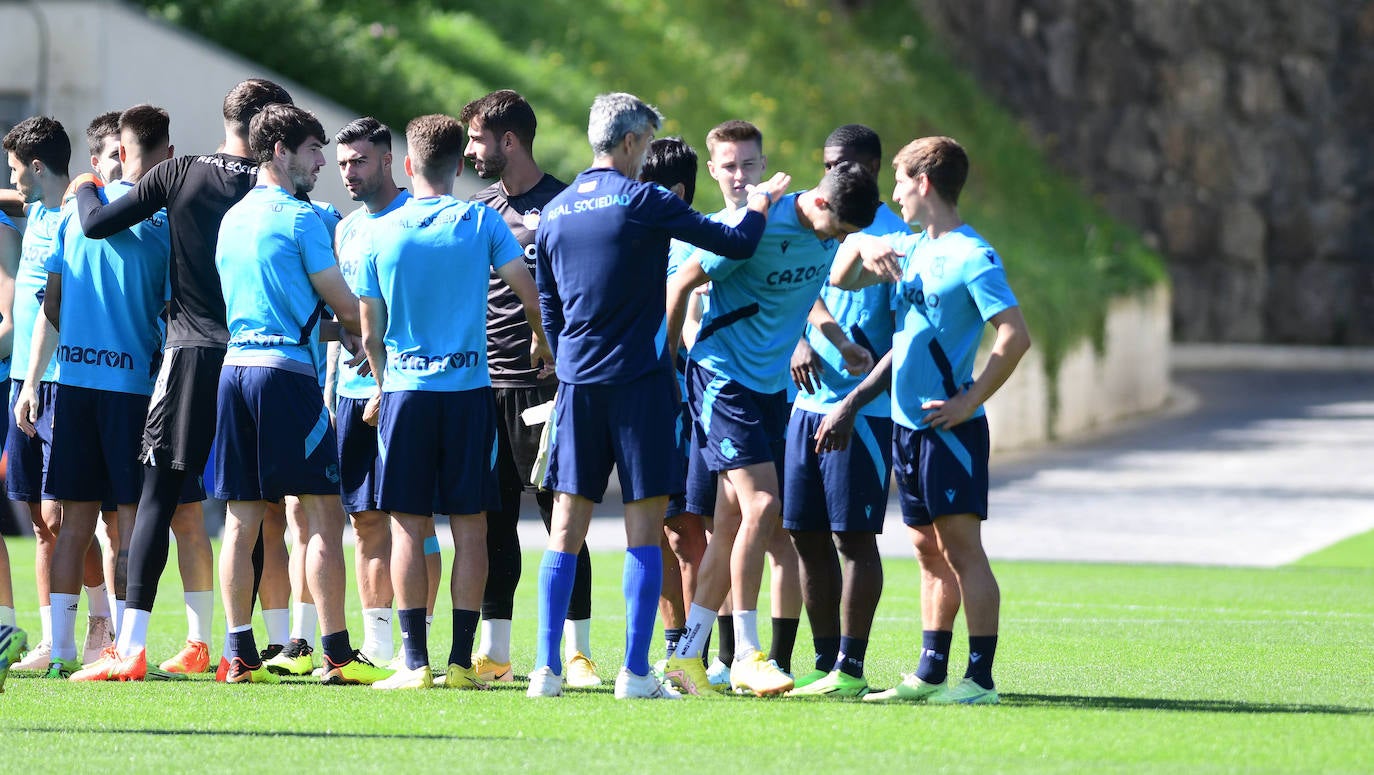 Fotos: Entrenamiento de la Real Sociedad en Zubieta
