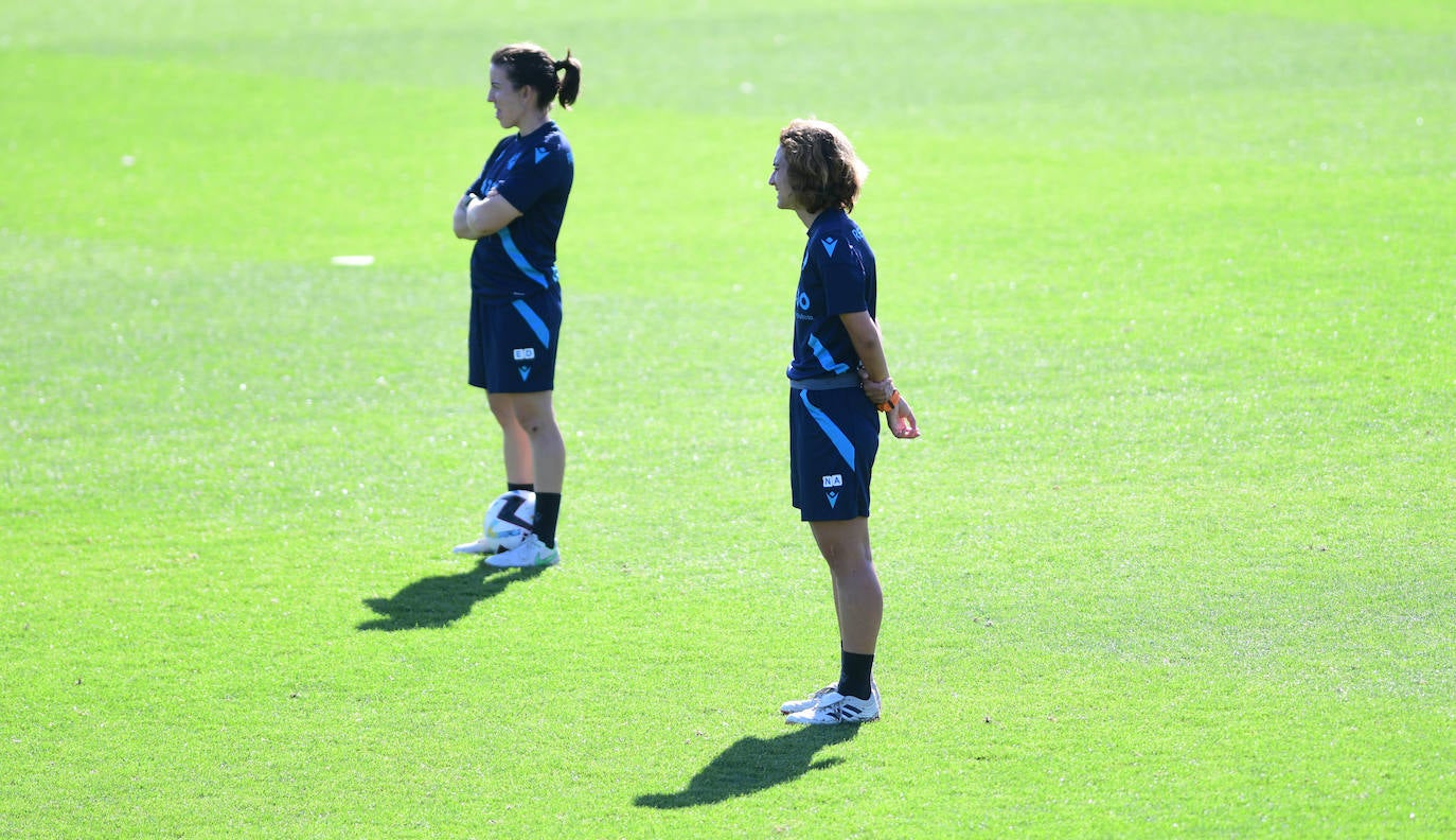 Fotos: Las jugadoras de la Real Sociedad se preparan para el duelo ante el Bayern de Múnich