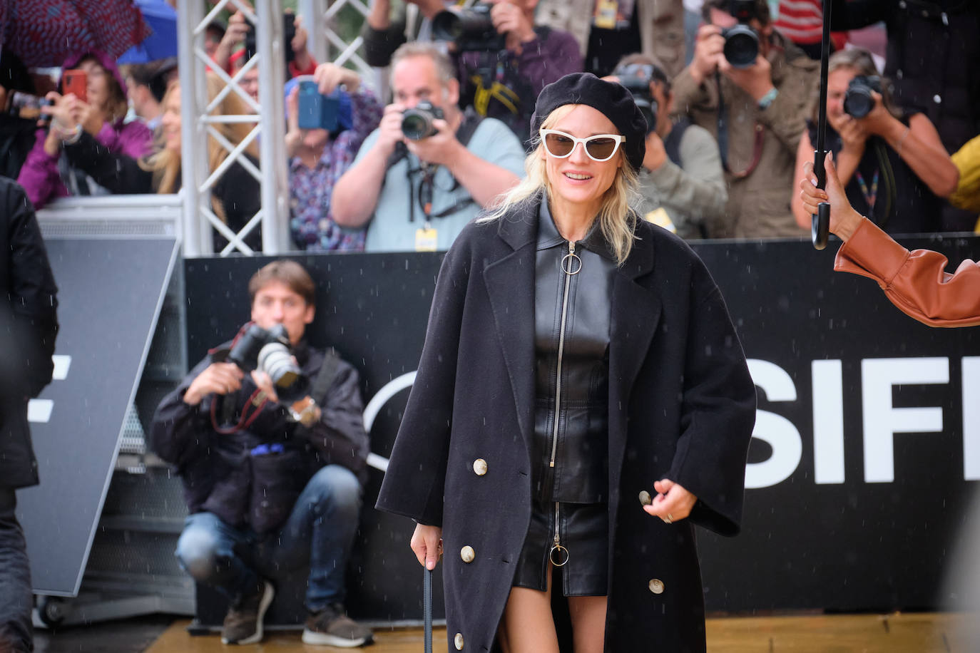 Fotos: Diane Kruger llega con sorpresa al Zinemaldia