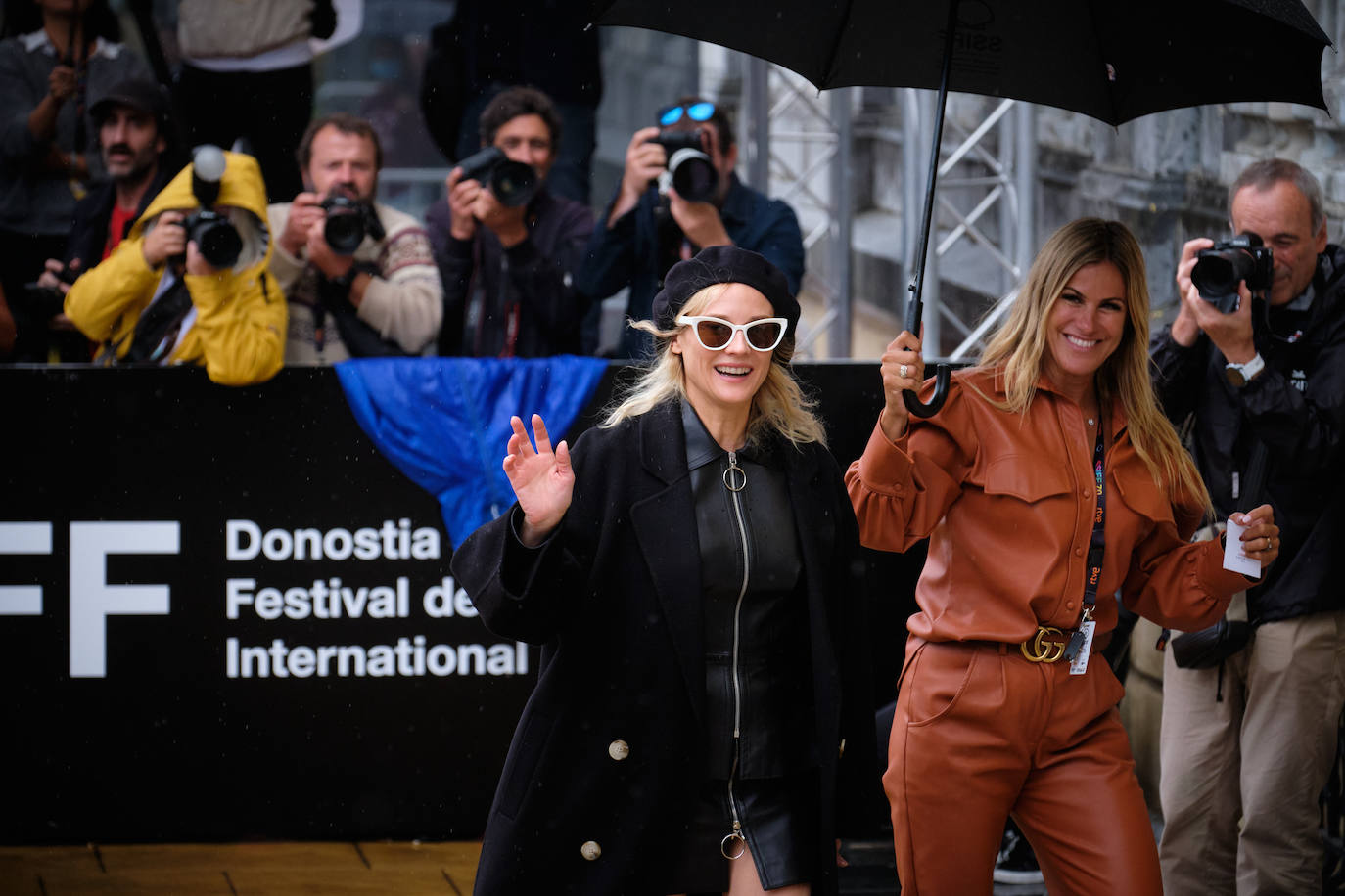 Fotos: Diane Kruger llega con sorpresa al Zinemaldia