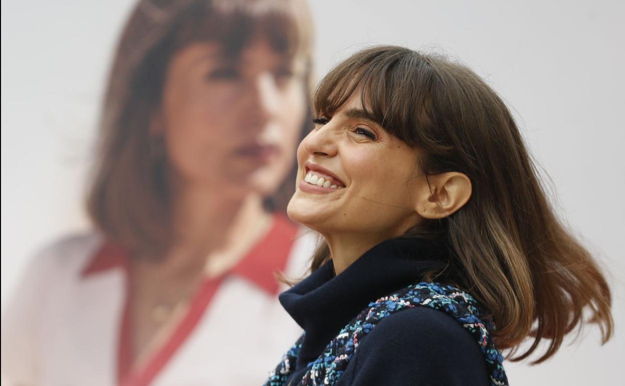 Verónica Echegui, durante la presentación del corto.