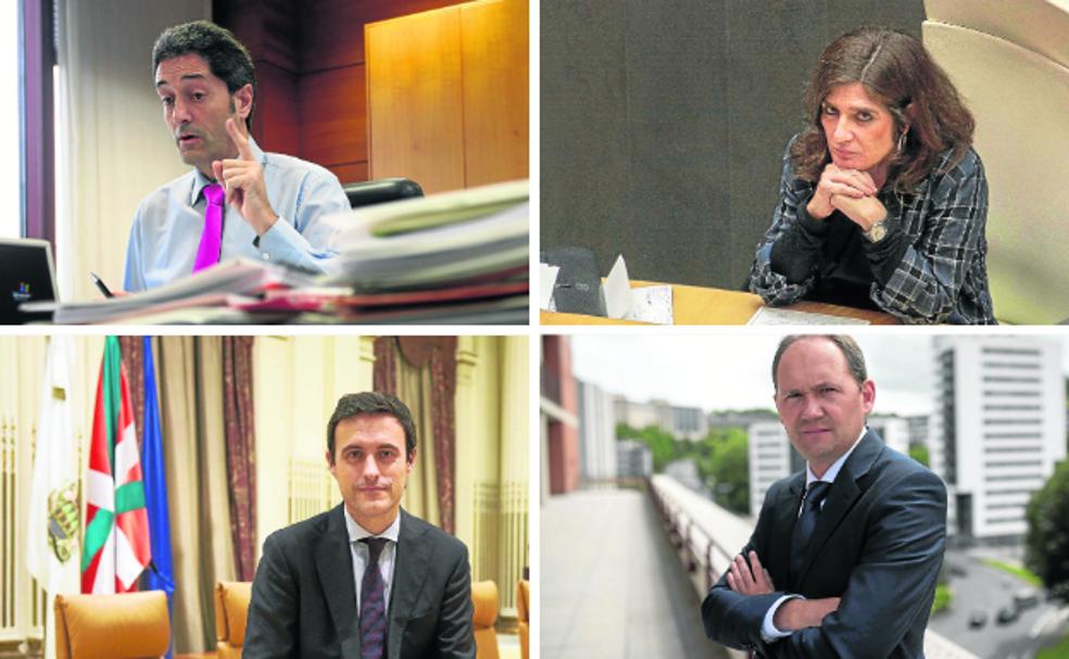 Helena Franco en su escaño de las Juntas Generales. 