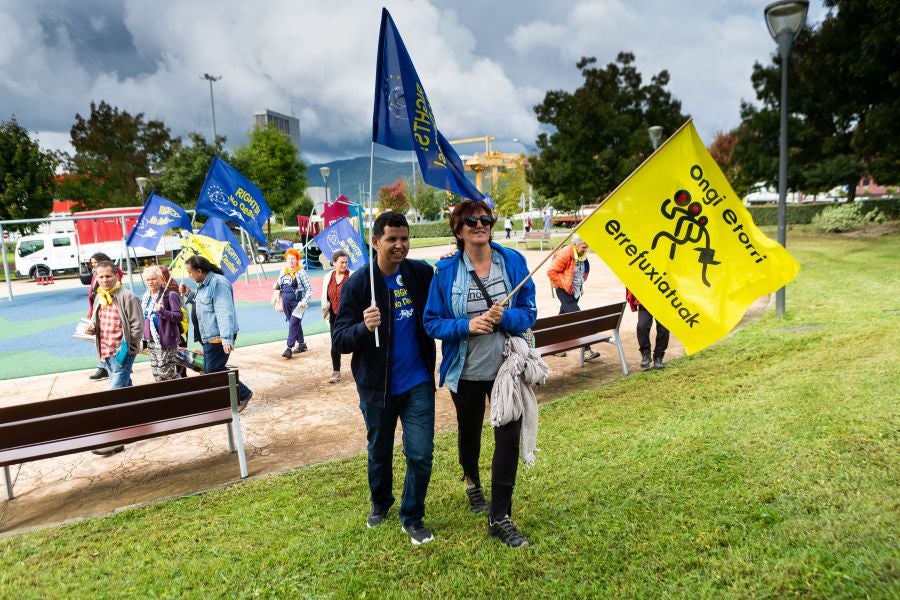 Fotos: Ofrenda floral a los migrantes fallecidos