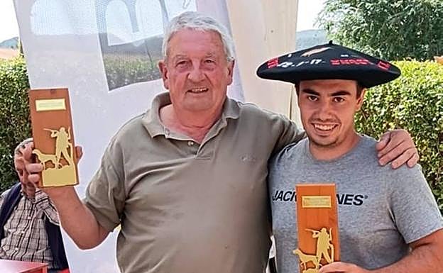 El campeón local hace una semana Josu Ayucar y de veteranos Jesus Ibarguren. 