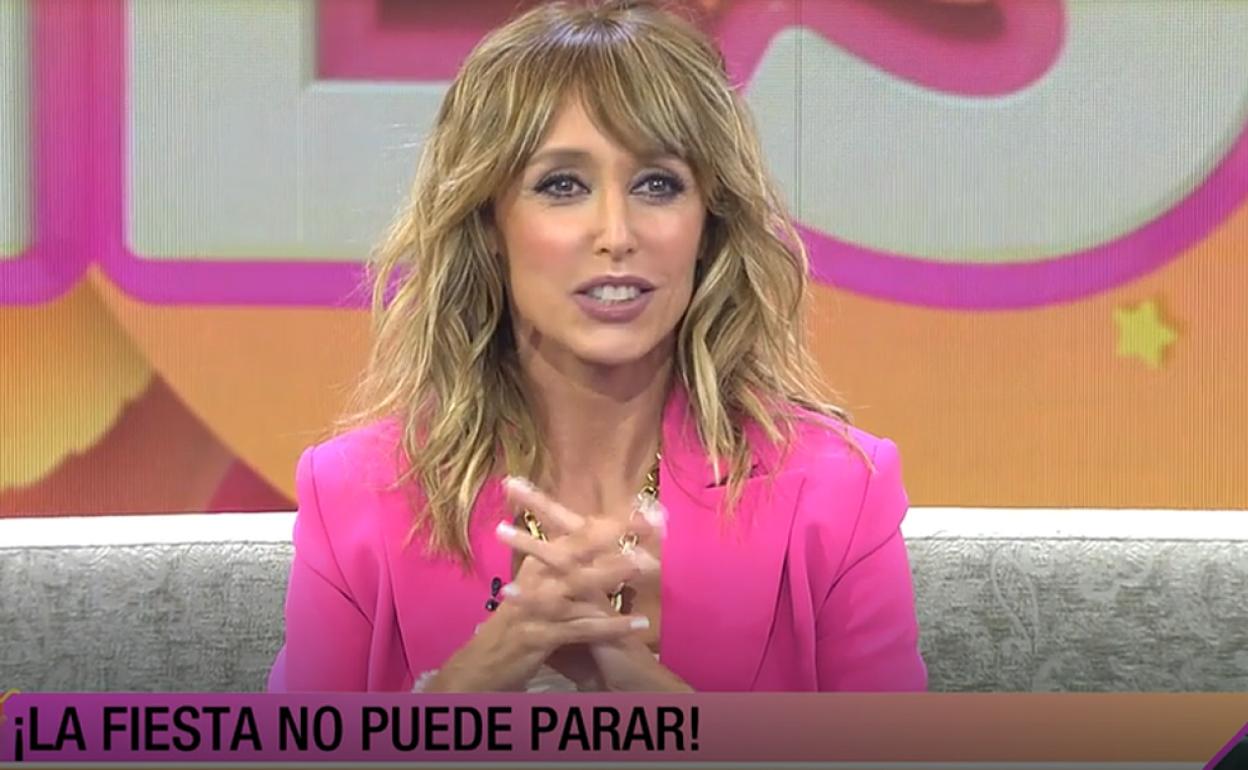 Emma García en el programa Fiesta