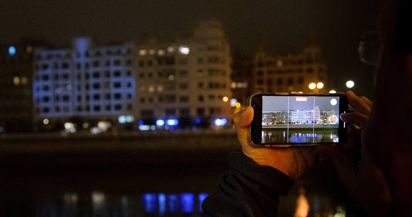 Fotos: El vídeo &#039;mapping&#039; con la historia de un edificio de Donostia