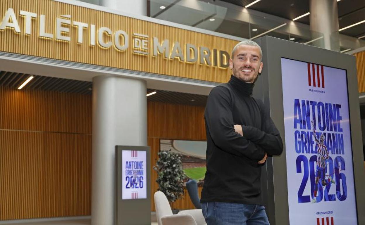 Griezmann, feliz tras ampliar su contrato con el Atlético de Madrid hasta 2026
