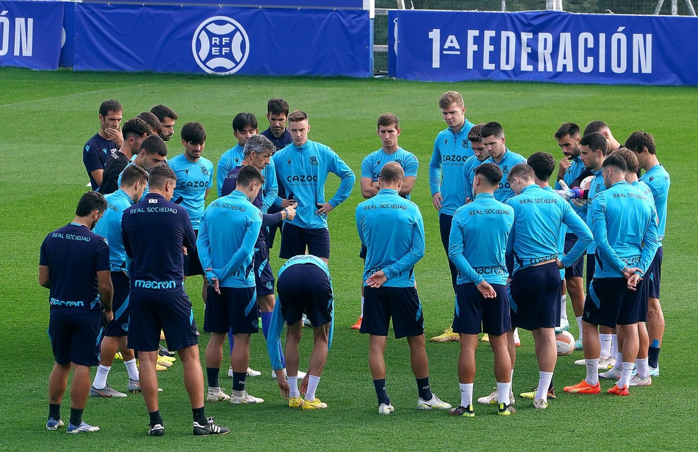 Fotos: Entrenamiento en Zubieta antes de recibir al Sheriff