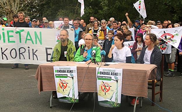 Marchas montañeras hasta Bergara contra los molinos