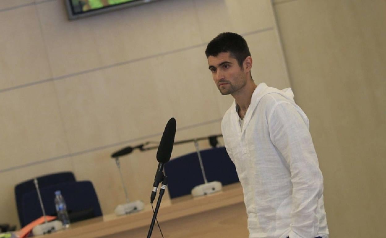 Beñat Aguinagalde, miembro de ETA, durante un juicio en la Audiencia Nacional de Madrid.