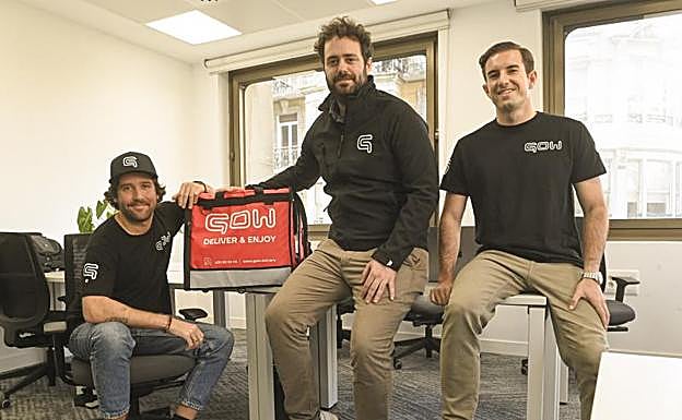 Ricardo Álvarez-Emparanza, Luis Tovar y Eduardo Kaibide, tres jóvenes emprendedores.