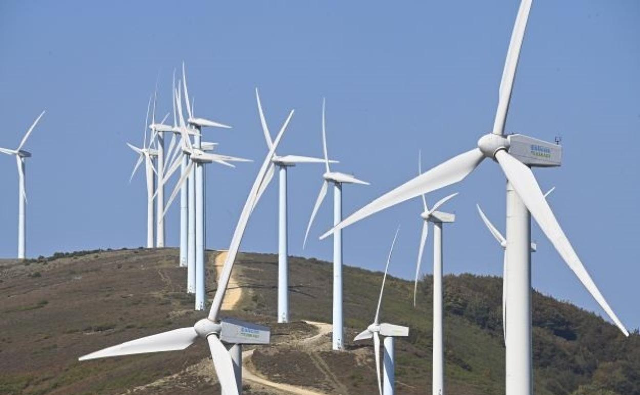 Imagen de un parque eólico