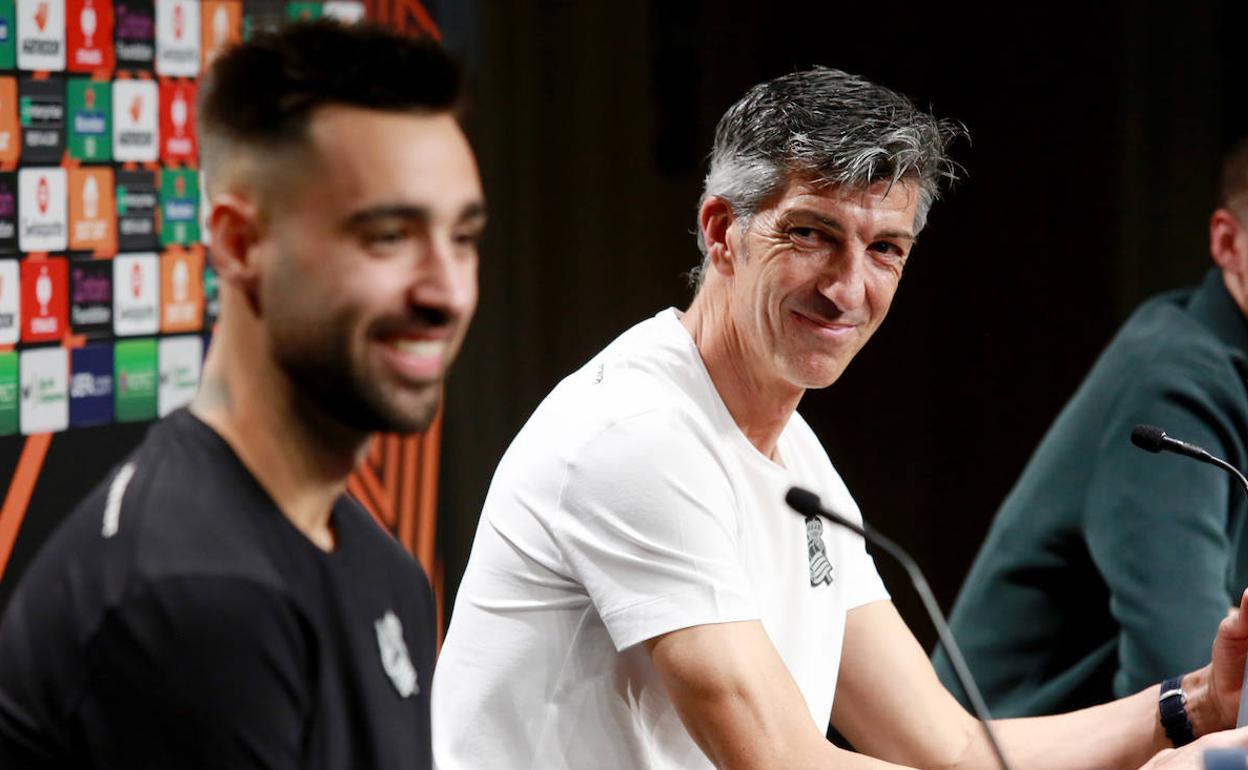 Brais Méndez e Imanol Alguacil, en rueda de prensa