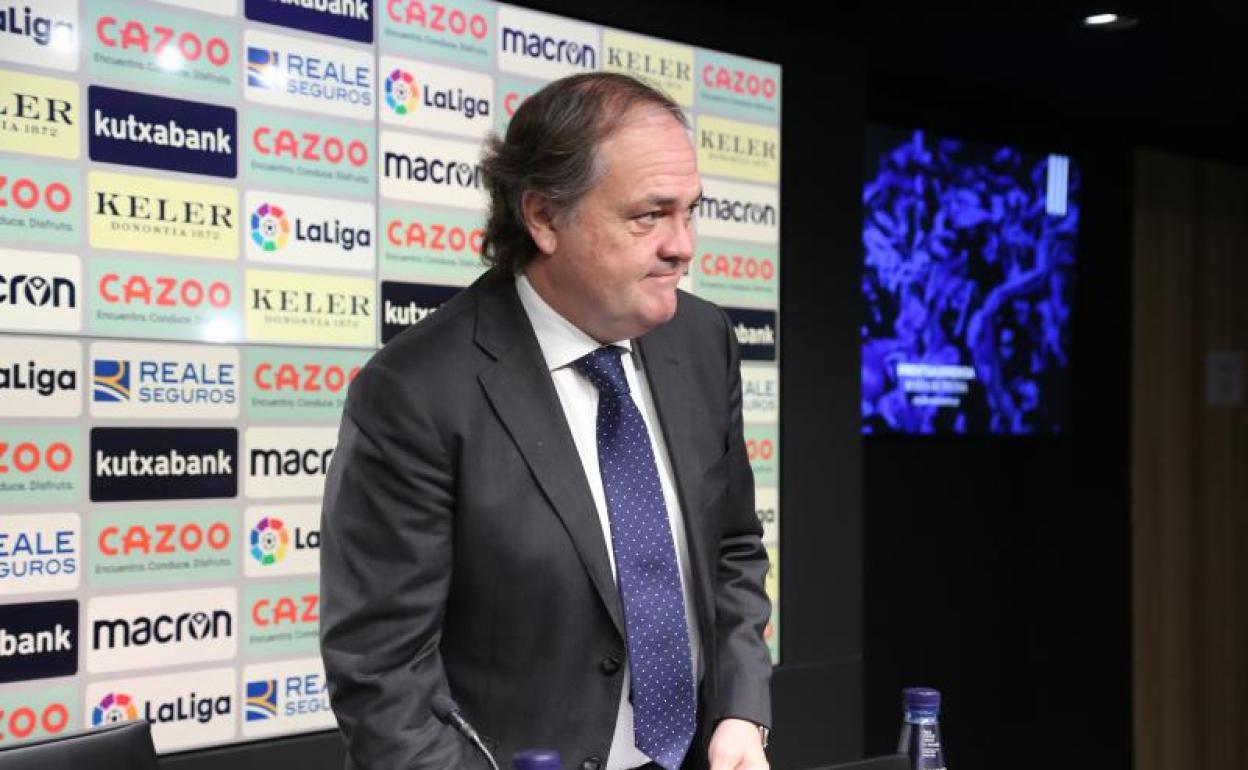 Rueda de prensa de Jokin Aperribay sobre la Junta de Accionistas del 28 de noviembre. 