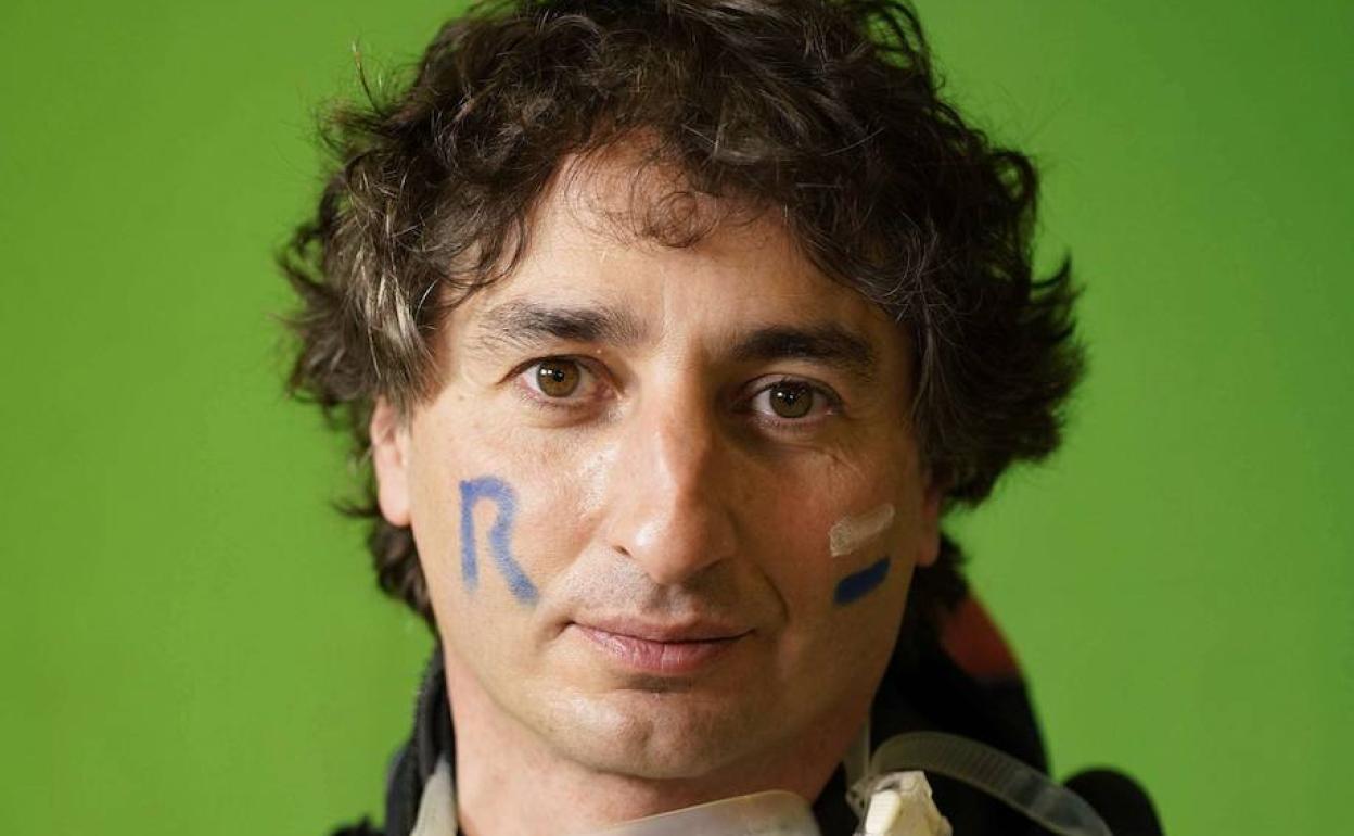 David Quintano, en el espacio que habilitó DV en 2021 para animar a la Real en la final de la Copa.